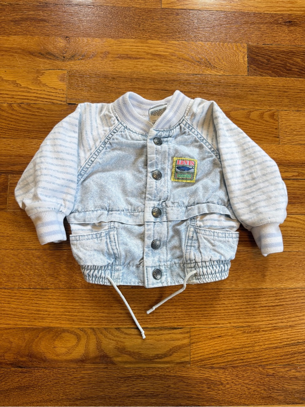 Levis Toddler Denim Jacket Vintage 90s Aquanaut Voyager Toddler 12 Mo Sweatshirt